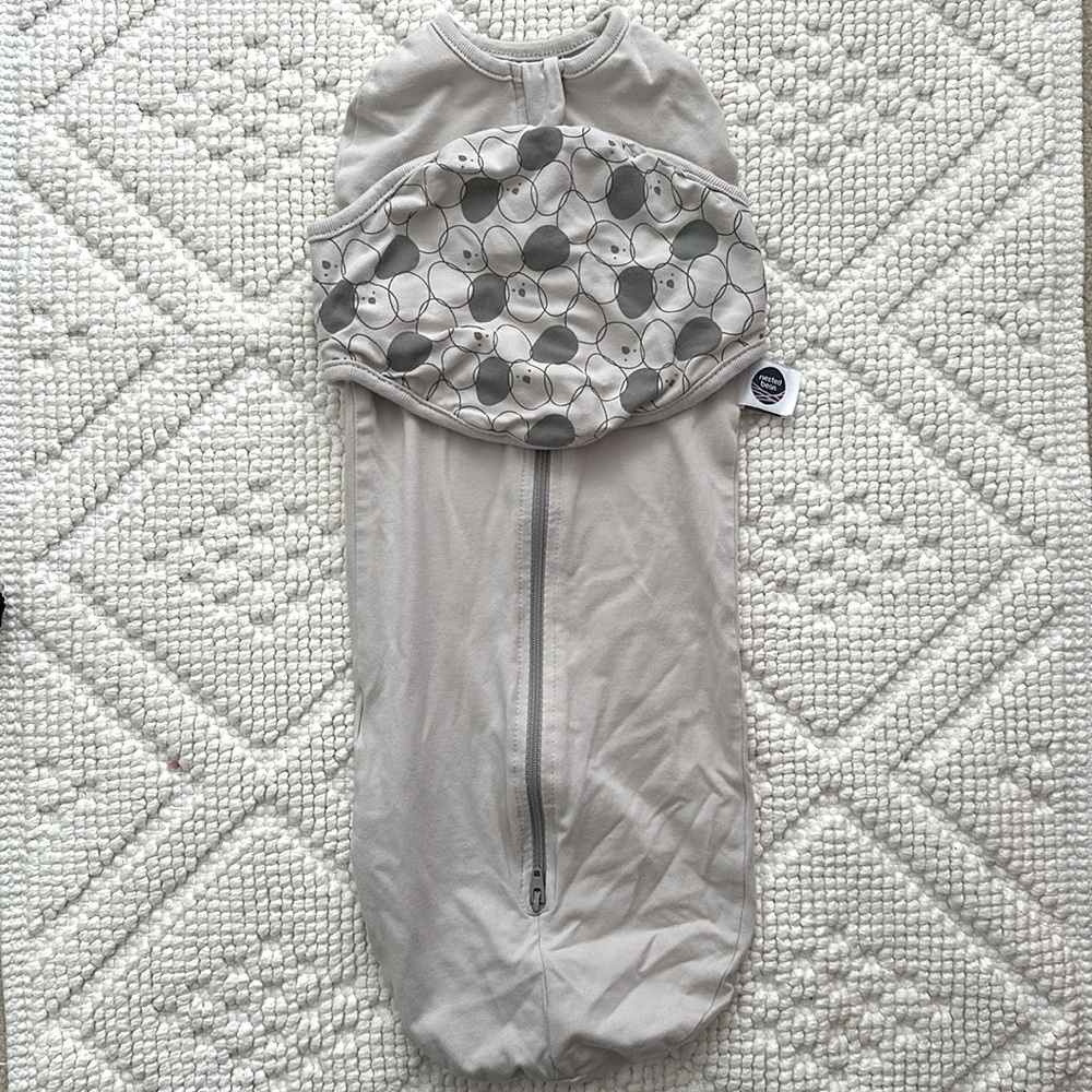 Nested bean swaddle sleep sack
